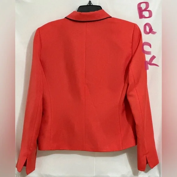 LADIES CARMINE PINK & BLACK DRESSY JACKET - Picture 2 of 3